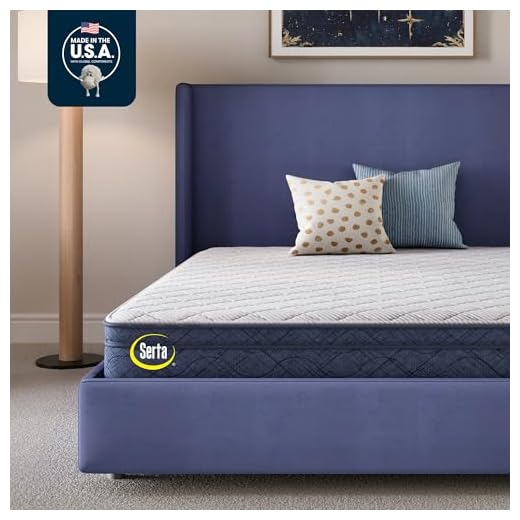 Serta Five Star Mattress Tranquility 10-Inch Plush Pillow Top – Queen – Cooling Gel, Zoned Support, Pressure Relief – Bed-in-a-Box – 100 Night Trial, 10-yr Limited Warranty