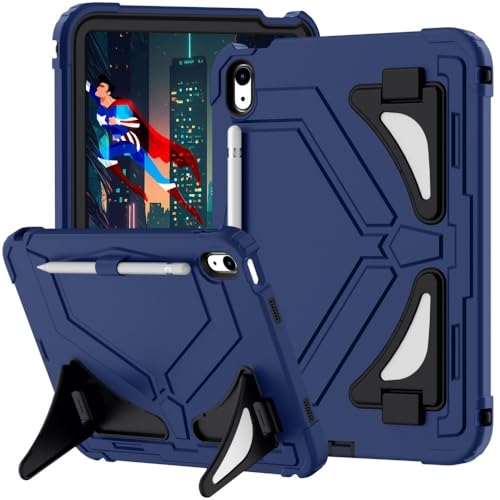 Coque antichoc iPad 10e génération silicone rigide à béquille