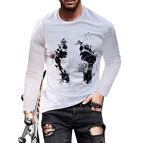 ITISME Graphic Plus Size Long Sleeve Men Trendy Designer 3D Printed Funny T Shirts Crewneck Slim Fit Casual Hipster Tees Tops3