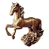 Figurine de cheval à vocation religieuse – le design unique du cheval du zodiaque ajoute une dimension culturelle riche, en faisant une pièce remarquable dans toute collection d'objets décoratifs et de décorations en laiton