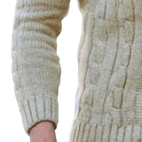 JEShifangjiusu Mens Shawl Collar Cardigan Sweater Casual Cable Knit Breasted Outerwear Winter Chunky Ribbed Topcoat4