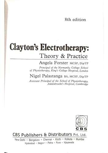 Image of Claytons Electrotherapy Theory And Practice 8Ed (Pb 2005)