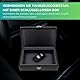 Recalma Keyless Go Schutz Autoschlüssel Box Extra Groß, Faraday Box Autoschlüsselschutz Schlüssellos, Funkschlüssel Abschirmung RFID Blocker Autoschlüssel Hülle, Key Abschirmung Box (Schwarz, Large)