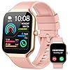 Smart Watch for Men Women (Answer/Make Call), 1.96″HD Smartwatch with Heart Rate/Sleep Monitor/Pedometer, 113+ Sports Fitness Tracker Watches, IP68 Waterproof Activity Tracker for Android iOS-Pink