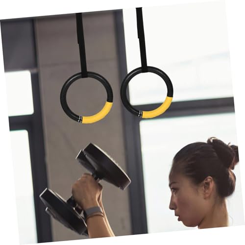 Anillas para gimnasia Happyyami negras ABS miniatura 6