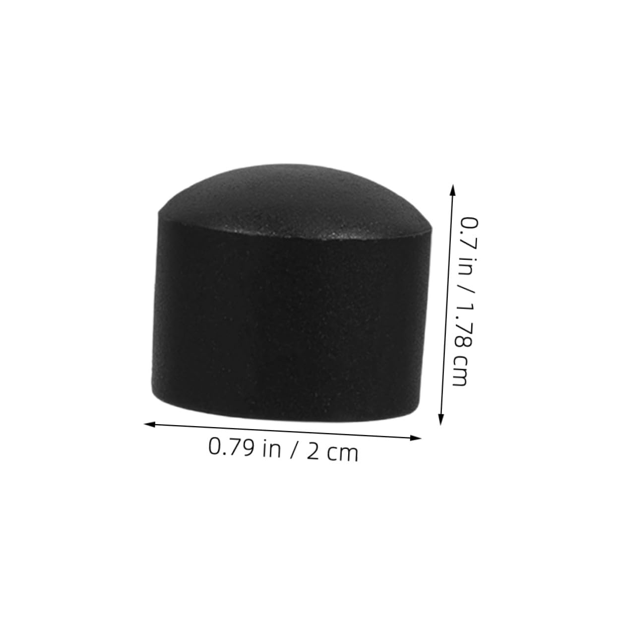 Tappi per Aste Calcio Balilla Neri 15,8 Mm in Plastica Set 10 Pezzi Coperture di Sicurezza per Protezione Estremità Stelo Accessori per Biliardino Adulti per Casa e Ufficio