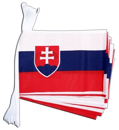 Guirlande de pavillons slovaques Digni longueur 5,9 mètres