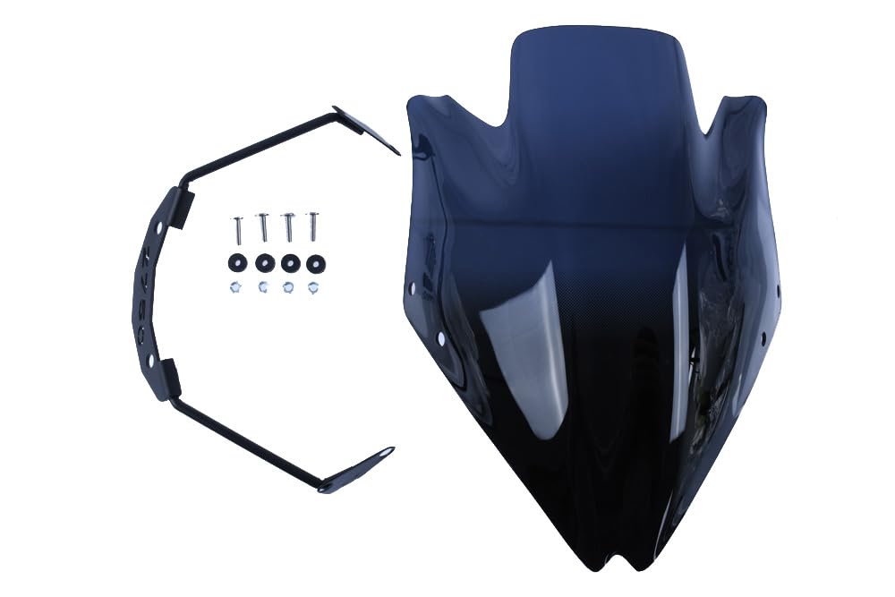 avdb-moto Szyba/Deflektor wiatru kompatybilny z KAWASAKI Z750 Z-750 2007-2013 Z poliwęglanu (Przyciemniana)