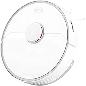 Roborock S6 Pure zuig- en dweilrobot (zuigvermogen 2000Pa, 180 min batterijduur, 460 ml stofreservoir, 180 ml watertank, 69 dB volume, adaptieve routealgoritme, app- en spraakbesturing), wit