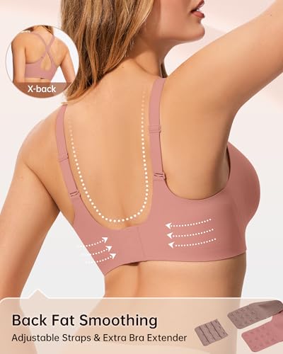 Image of LetsJoli Wireless Bras for Women No Underwire Jelly Bras Seamless Push Up Full Coverage Bralettes Comfortable Everyday Bra
