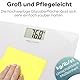 ProfiCare® Waage Personen mit Glasoberfläche | Körperwaage mit Messbereich 5-180 kg & großem LCD-Display | Personenwaage mit Step-On-Automatik | Waage Personenwaage digital | PC-PW 3122 weiß