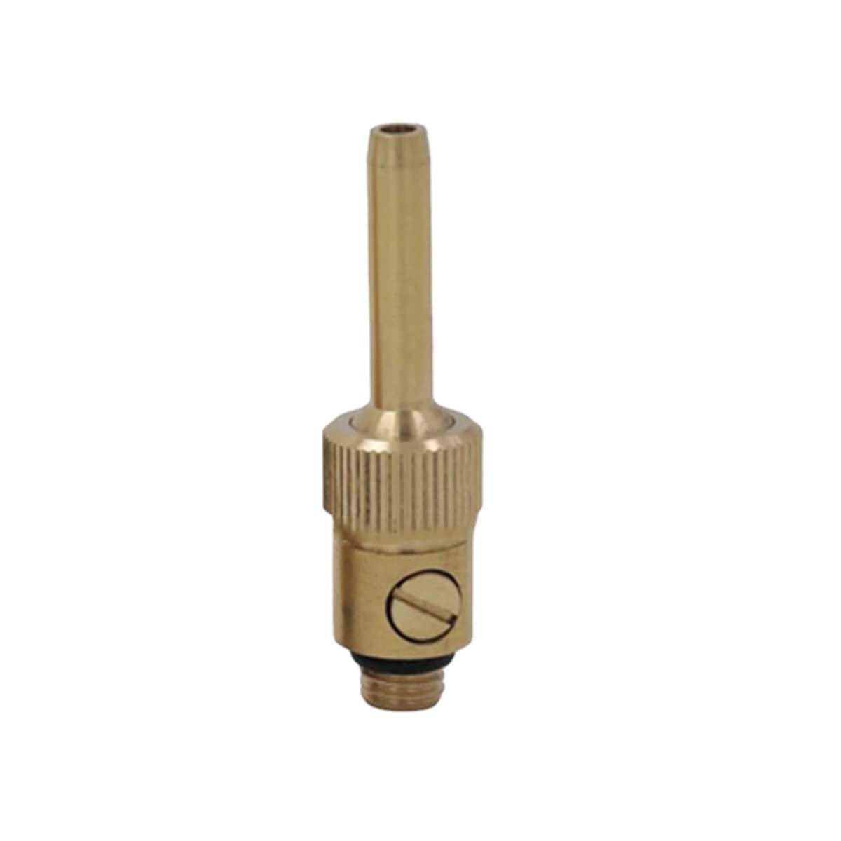 Drincoshow 1/4" 1/2" 3/4" 1" 1.5" 2" Thickened Brass Straight Fountain Nozzle With Valve Pool Fountain Nozzles Landscape Fountain Fittings Adjustable Spray Nozzle (M8 Male Thread)