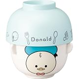 ディズニー ドナルドダック yululun ゆるるん 汁椀 茶碗 食器セット 約径10×6cm お茶わん 食器 雑貨 ドナルド グッズ 誕生日プレゼント 青 日本製 san4540-3
