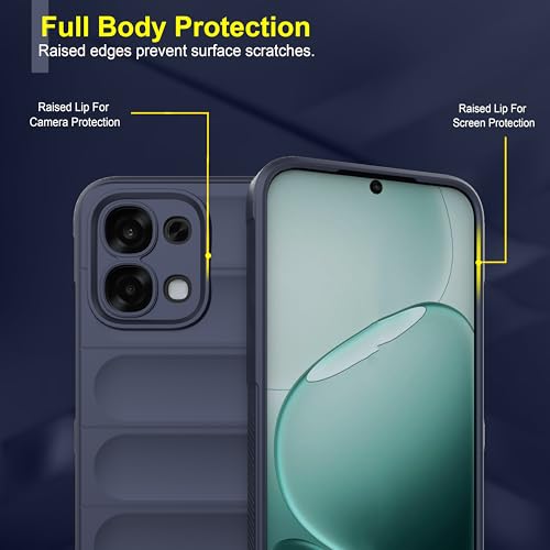 Image of Zapcase Back Case Cover for Oppo A6 Pro 5G | Compatible for Oppo A6 Pro 5G Back Cover | Liquid Silicon Magic Case with Camera Protection | Sapphire