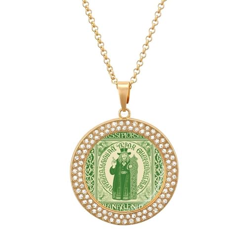 KLJHNVBM Irish Blessing ���p�g���b�N�̓� �}���`�J���[ ���� �_�C�������h �`���[�J�[ �l�b�N���X ���E���h �p�^�[�� �y���_���g �l�b�N���X �t�@�b�V���� �W���G���[ �M�t�g �ޏ� �� ��, One size, ����, �W�F���X�g