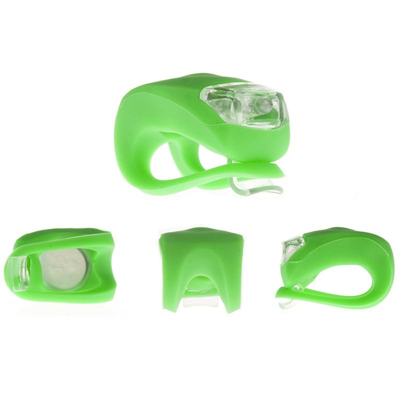 8 Stück wasserdichte LED Kinderwagen Lichter mit heller Beleuchtung, Mehrzweck Warnlicht für Kinderwagen Scooter Roller Outdoor Läufer (Grün Gelb 1)