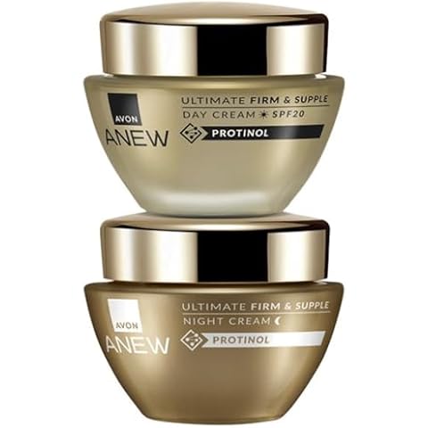 AVON Anew Ultimate DAY Firming Cream + NIGHT Restoring Cream ((Ideal for 40-55) Set of 2 Cover