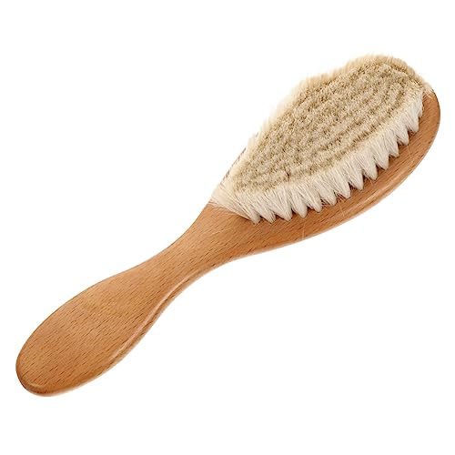 WOONEKY Toddler Hair Accessories Baby Hairbrush Wooden Kids Shampoo Brush Comb Set Detangler Brush