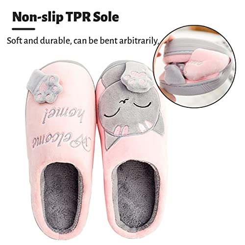 Mens Womens Comfort Slippers Plush Lining Winter Memory Foam House Shoes Slip On Bedroom Slippers4