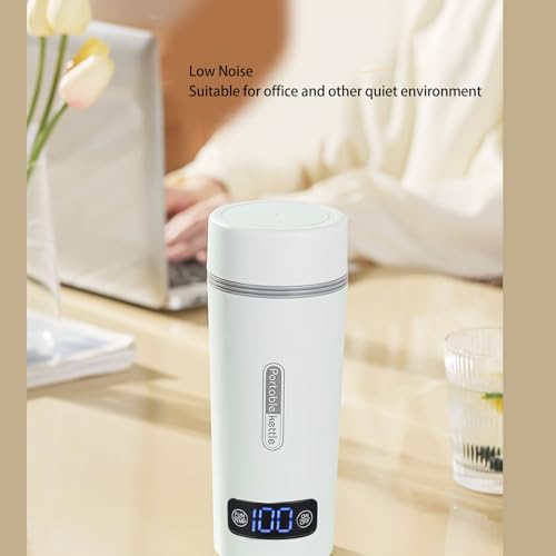 Tetera eléctrica portátil ZJchao acero inoxidable 350ml miniatura 5