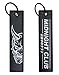 Midnight Club Oni Mask Japan Japanese Car Racing Race JDM Drive Driver Crew Keychain Key Tag Chain Fob Ring