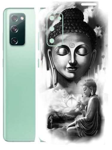 Image of AtOdds - Full Body Back Screen Guard Protector Film - Lamination Wrap Skin Sticker Compatible with Samsung Galaxy S20 FE | Scratchproof Matte Finish (Buddha)