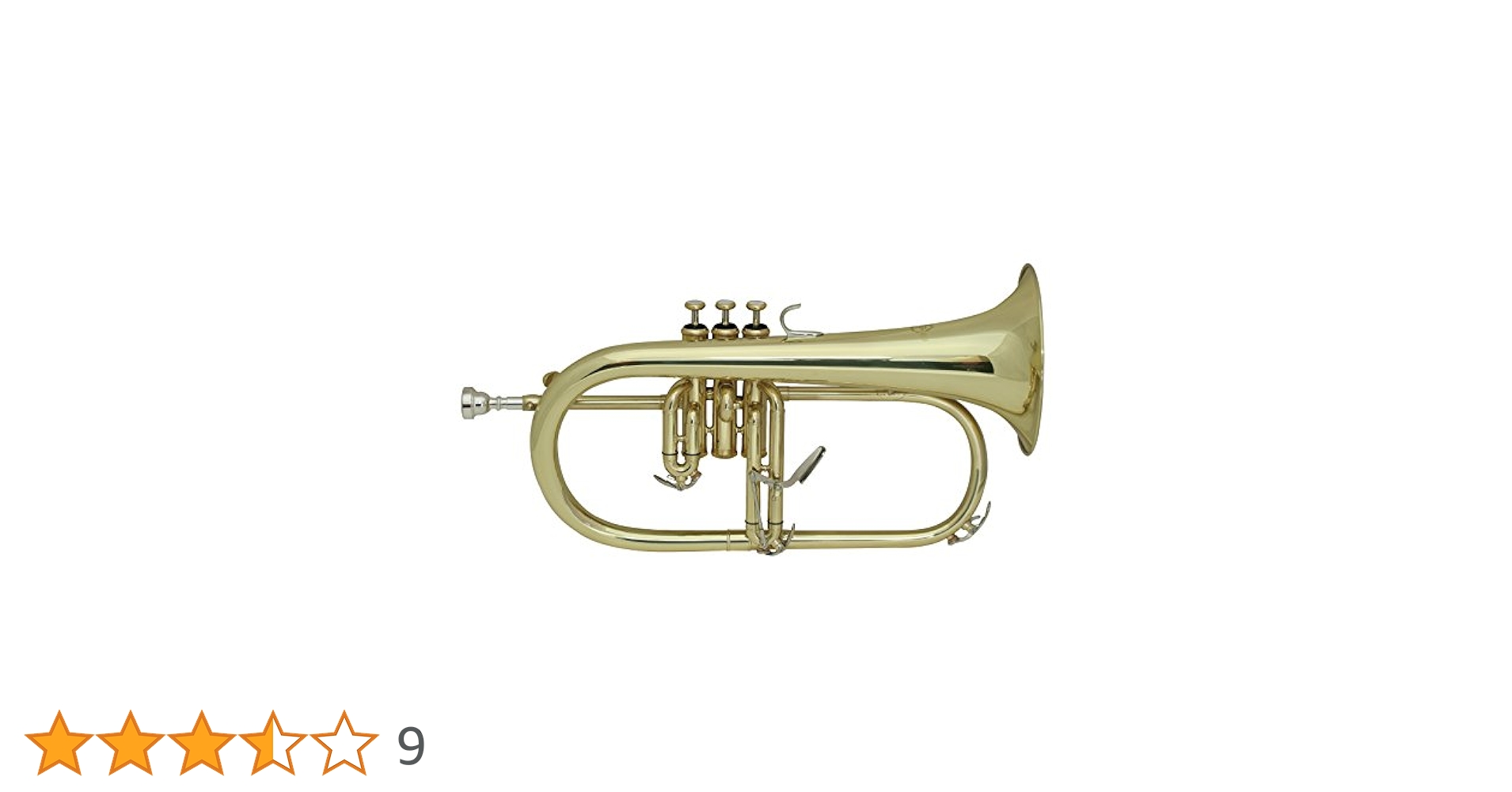 Amazon | MAXTONE フリューゲルホルン B♭管 ゴールドラッカー