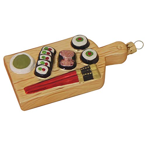 Christmas By Krebs Sushi Platter - Adorno de Cristal para Navidad