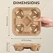 4 Cup Holders Drink Carrier 8-32 oz | 25 Cup Holder Tray Drink Carrier for Delivery Drinks Hot and Cold Beverages – To Go Disposable Compostable Pulp Fiber Restaurant Supplies, Coffee Shops, Uber Eats