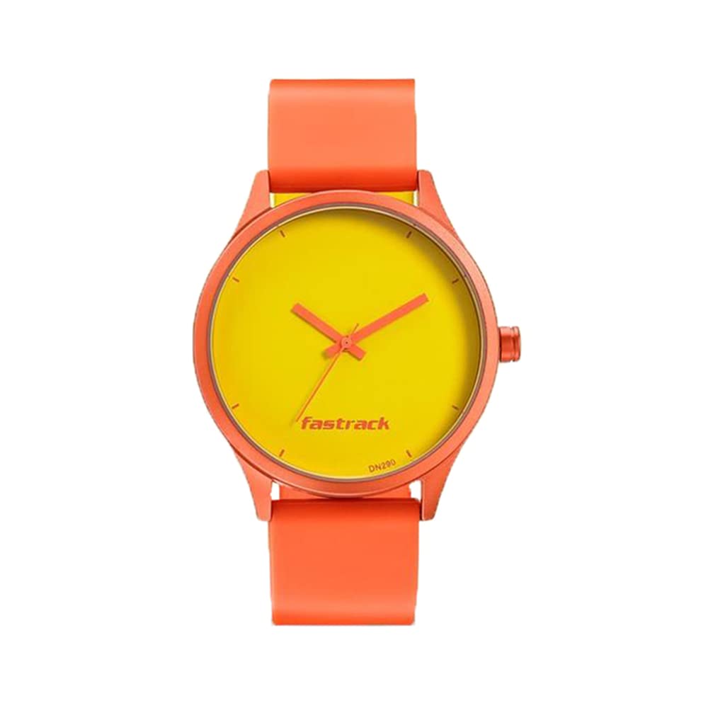 Fastrack Topicals Quartz Analog Yellow Dial Silicone Strap Unisex Watch-68031AP09 (B0BD922C8H) Amazon Price History, Amazon Price Tracker