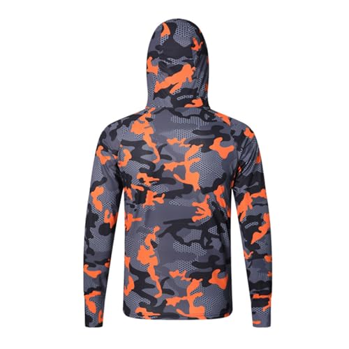 Men's UPF 50+ Light Jacket Sun Protection Hooded SPF UV Jacket Outdoor Hiking Fishing Camo Shirt Long Sleeve Full Zip2
