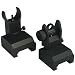 FieldSport Flip Up Iron Sight Rear and front Sight Mount, Precision Machined, Mil Spec Picatinny Rail, Bead Blasted Surface