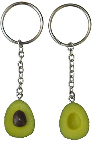EatFishinSea Cute Avocado Keychain Set for Bestfriends and Couples - Matching Keyrings Fits