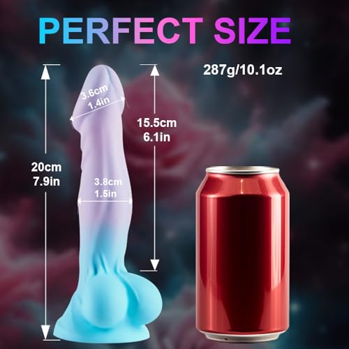 8″ Silicone Realistic Fantasy Thin Dog Dildo With Suction Cup For Beginners - Image 4