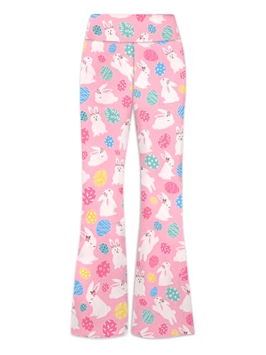 Image of Deerose Girls Bell Bottom 4 of July American Flag Hippie Pants High Waist Flare Pants 5-14 Year
