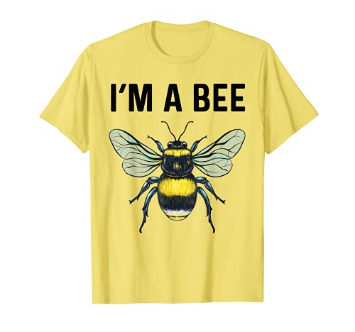 Halloween-Kostüm „I'm Bee“ für Männer Frauen Kinder Jungen Mädchen T-Shirt
