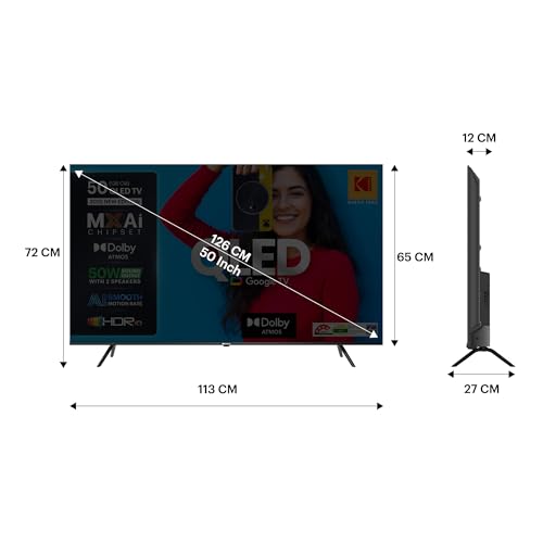 Image of Kodak 126 cm (50 inches) Matrix Series UHD 4K QLED Google TV 50ST5015