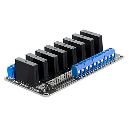 AZDelivery 8 Kanal Relais Modul 5V DC Solid State Relais Low Level Trigger Power Switch Relais Board kompatibel mit Arduino und Raspberry Pi inklusive eBook!