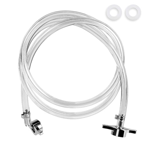 CPROSP Bierleitung 5/8 7 mm 1 m Bierschlauch mit Dichtungen CO2 Schlauch Zapfanlage Bierschlauch Set für Bierkegs Bierzapfanlagen konzipiert Wasserdicht Starke Abdichtung