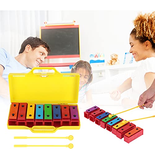 Xylophone 8 notes instrument percussion enfant idée cadeau avec boîte - 4