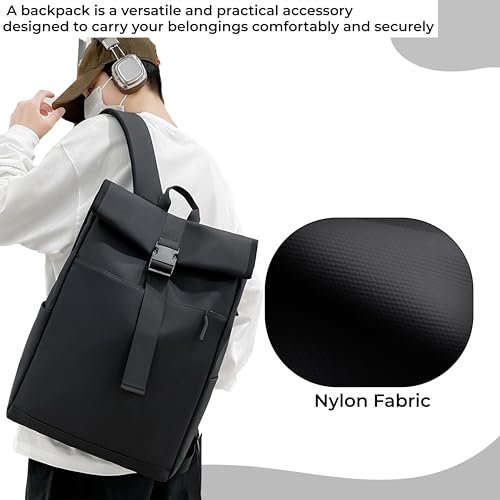 Image of Kraptick Laptop Backpack for Men & Women | Waterproof & Durable Laptop Bag for Office, Travel & College | Spacious & Lightweight Backpack | Fits 15.6 Inch Laptop | Multipurpose Laptop Bag