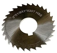 HHIP HSS Schlichte Säge (verschiedene Durchmesser: 7,6 cm - 15,2 cm), 3\ Dia x 1/8\ Face x 1\ Arbor, 1