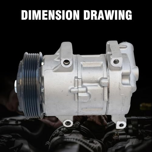 Image of A /C Compressor with Clutch Fit for Toyota Corolla L4 1.8L 2011-2013