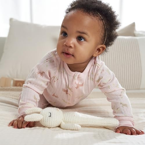 Image of Gerber baby-girls Baby Unisex 2-pack 2-way Zip Textured Sleep 'N Play