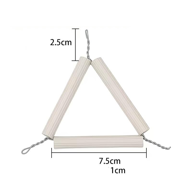 Crucible Triangle Lab Clay Triangle Set - 55mm, 65mm, 75mm - Essential Support Equipment for Experiments and Teaching(75mm-8mm)
