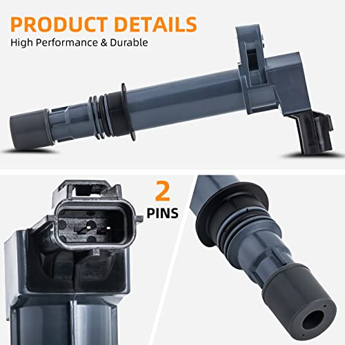 Deal Auto Electric Parts 6Pcs Ignition Coils Pack Compatible With Dodge Dakota Durango Nitro Nitro Ram 1500 Jeep Commander Liberty Grand Cherokee Mitsubishi Raider 3.7L V6 Uf399 Uf297 Uf270 #TOP1