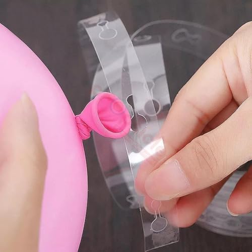 Image of Propsicle Balloon Arch Tape Strip 5m x 2, Clear Balloon Garland Strip for Party Decoration, Reusable Arch Maker for Birthday, Baby Shower, Wedding, Bachelorette