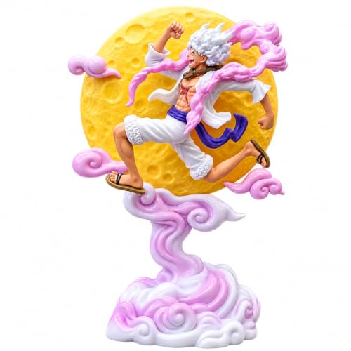 Image of Luffy Moon 15cm Action Figure with Light, One Piece Anime Collectible Toy, Cartoon Character Figure for Kids, Boys, Anime Fans & Room Decoration