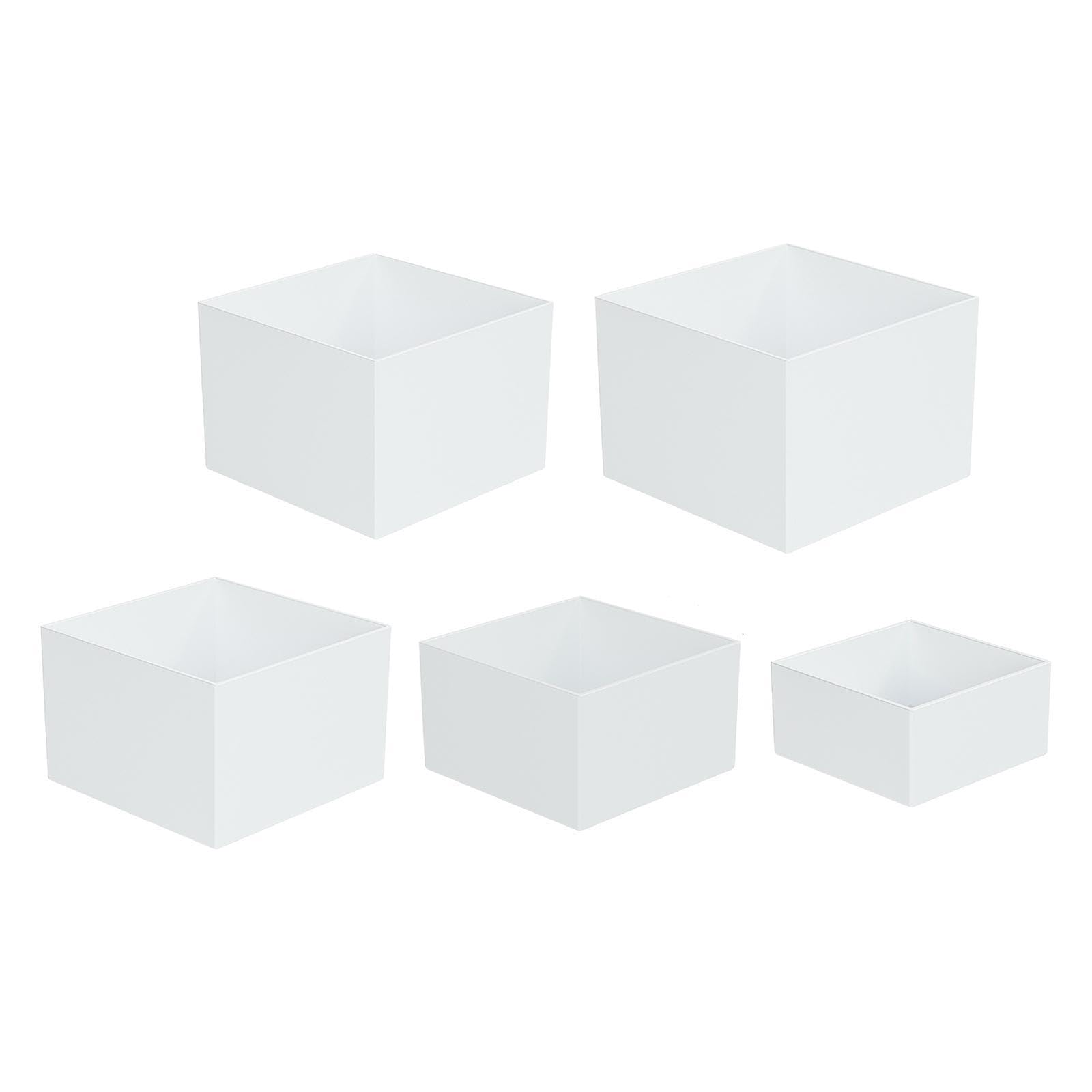 Sharplace Lot de 5 rehausseurs de buffet, présentoirs en forme de cube, avec fonds creux, présentoir de table à desserts pour fêtes