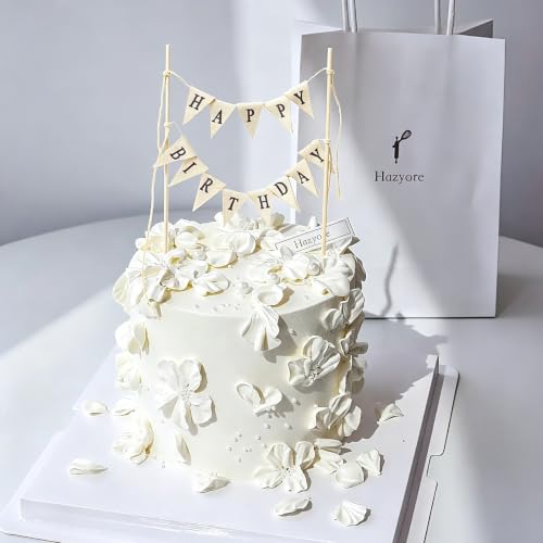 Happy Birthday Cake Topper, Birthday Cake Bunting...